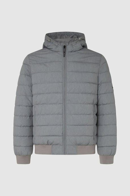 Pepe Jeans Tomek Padded Full Zip Hooded Jacket Grey