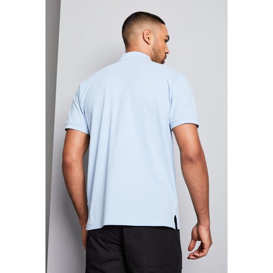 Asquith & Fox Mens Plain Short Sleeve Polo Shirt (Sky) - Image 2