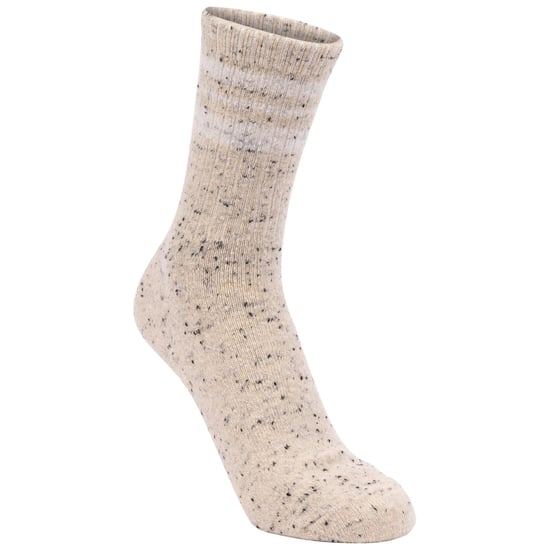 Trespass Unisex Adult Woodgate Mid Length Socks (Pack of 2) (Khaki/Black) - Image 1
