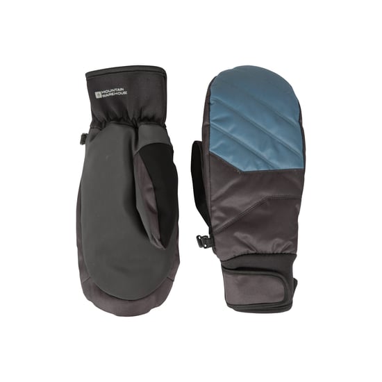 Mountain Warehouse Mens Arctic Edge Waterproof Ski Mittens (Black/Blue) - Image 3