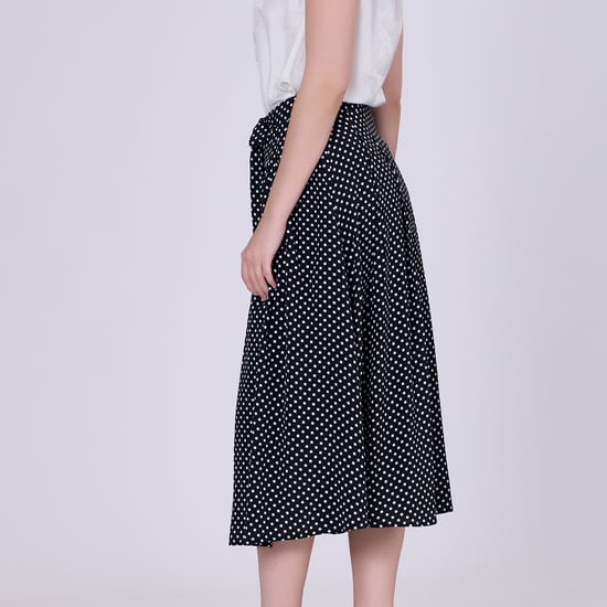 Flared dot print skirt - Image 4