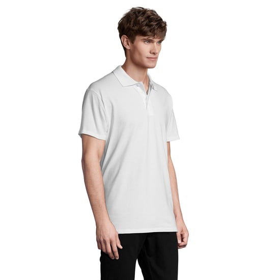 SOLS Mens Spring II Polo Shirt (White) - Image 3