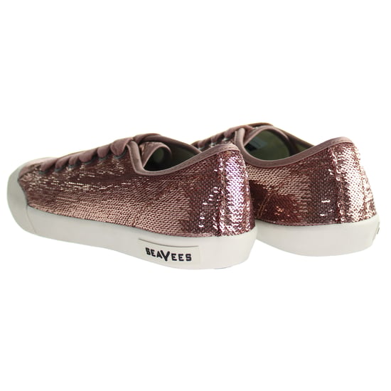 Seavees Monterey Rose Gold Woven Sequins Cambria Sneaker Pink Womens Shoes