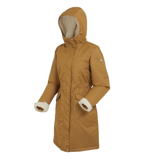 Regatta Womens/Ladies Romine Waterproof Parka (Rubber/Light Vanilla)
