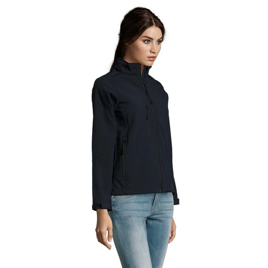 SOLS Womens/Ladies Roxy Soft Shell Jacket (Abyss Blue) - Image 3