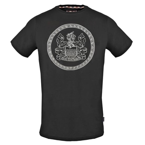 Aquascutum Circle Aldis Logo Black T-Shirt