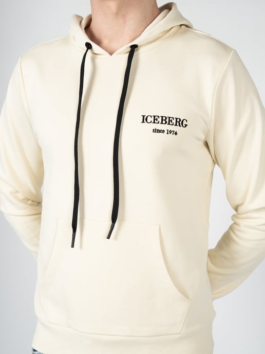 Iceberg Sudadera Hoodie del hombre beige - Image 5
