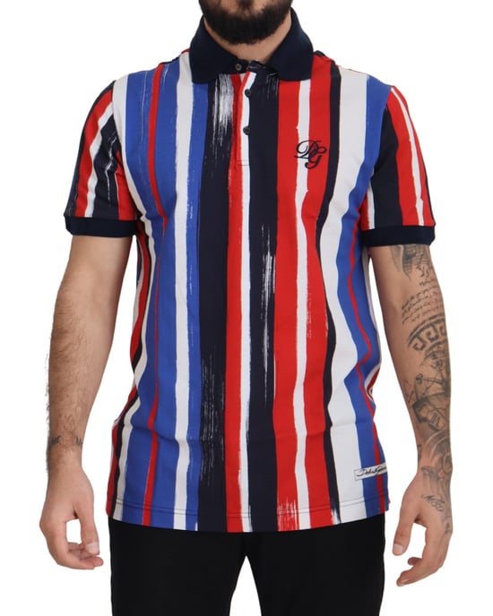 Dolce & Gabbana Polo de Algodón Multicolor para Hombre - Image 1