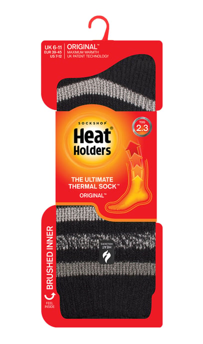 Calentadores - Calcetines Térmicos Extra Gruesos para Hombre en Invierno | Calcetines Aislantes de Forro Polar Cálido | Regalos para Hombre - Negro (Dublín) - Image 2