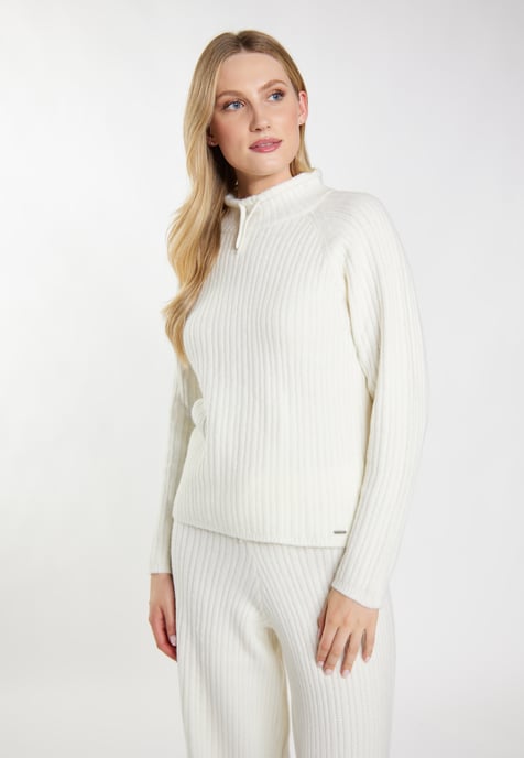 Dreimaster Knitted pullover women off-white - Image 3
