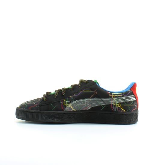 Puma Basket x Dee & Ricky Black Leather Mens Lace Up Trainers 361498 01