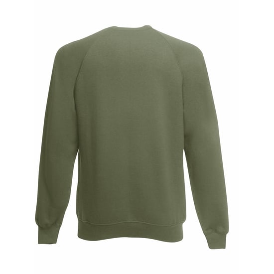 Fruit Of The Loom Mens Raglan Sleeve Belcoro® Sweatshirt (Classic Olive) - Image 2