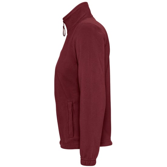 SOLS Womens/Ladies North Full Zip Fleece Jacket (Burgundy) - Image 3