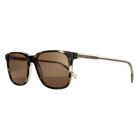 Gafas de sol unisex cuadradas Havana Brown de Lacoste - Image 2