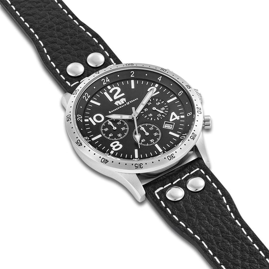 Rhodenwald   Söhne Male Genuine leather Watch 43,8 mm