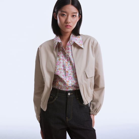 Minimlalist short bomber jacket - Image 1