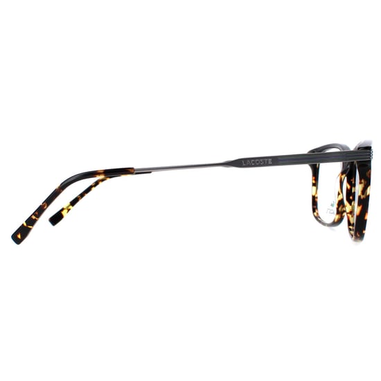 Lacoste Rectangle Mens Brown Dark Havana Glasses