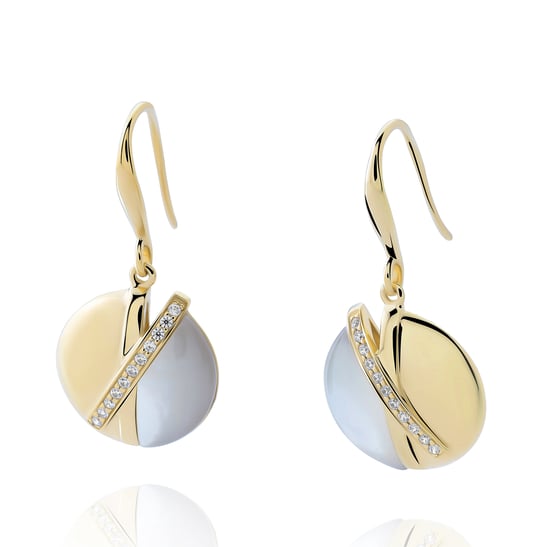 Orphelia 'Moragene' Women's 925 Sterling Silver Drop Earrings - Gold ZO-7506/G - Image 1