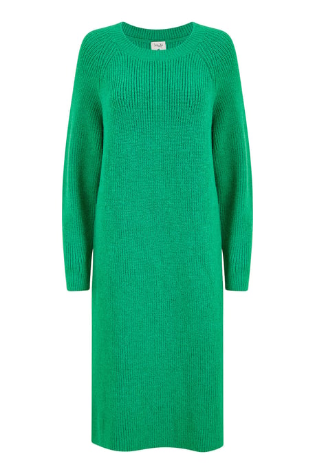 Green Knitted Midi Dress