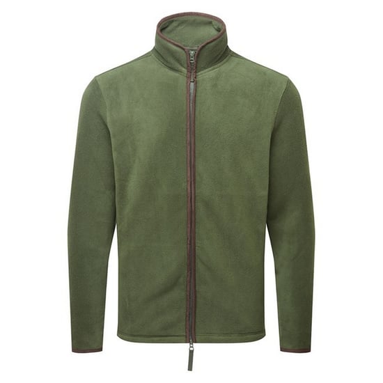 Premier Mens Artisan Fleece Jacket (Moss Green/Brown) - Image 1