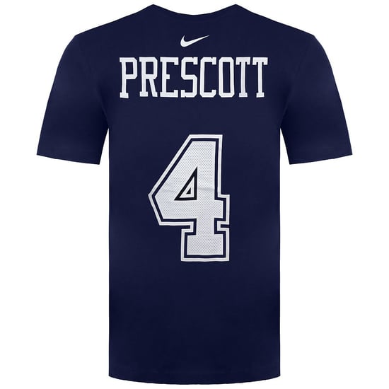 Camiseta azul marino para hombre NFL Dallas Cowboys 4 Dak Prescott de Nike - Image 2