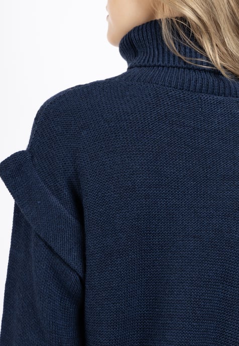 Dreimaster Knitted pullover women marine - Image 5