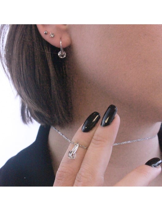 Colgantes con clase - Plata y cristal - Image 2