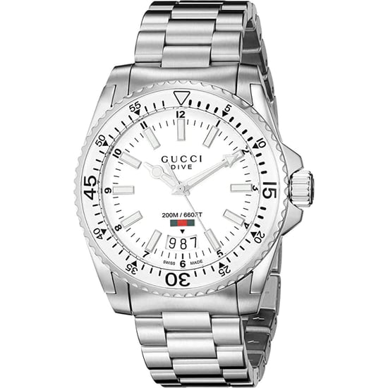 Gucci - Dive Stainless Steel Bracelet White Dial Men's Watch - Image 1