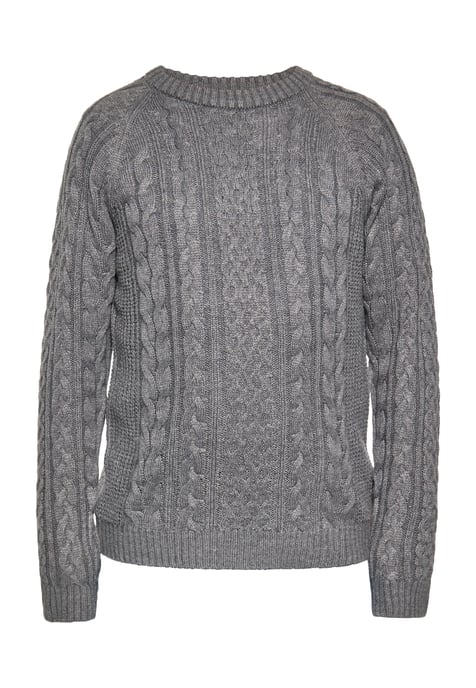 Mo Knitted pullover Men Grey melange - Image 1