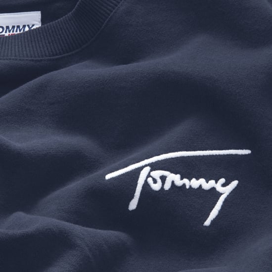 Suéter de Crew de Firma de Tommy Jeans Azul - Image 4