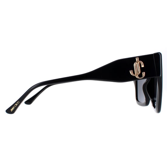 Jimmy Choo Square Womens Black Grey Eleni/G/S