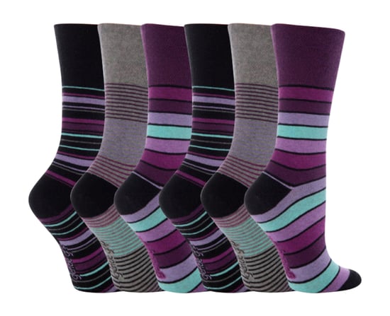 Gentle Grip - 6 Pairs Ladies Gentle Grip Non Elastic Socks - GG10 - Image 1