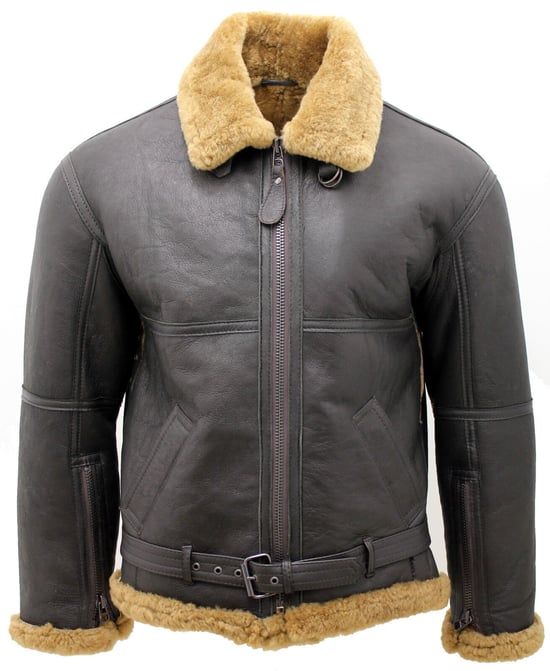Chaqueta de aviador de piel de oveja de la RAF - Skyfair - Image 5