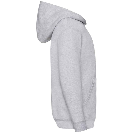 Fruit Of The Loom Kids Unisex Classic 80/20 Hoodie (Heather Grey) - Image 3