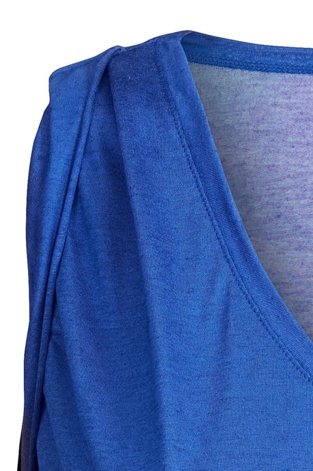 Sleeveless Tunic with Pleat Detail