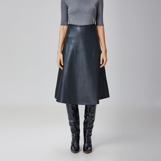 Pu trapeze skirt - Image 2