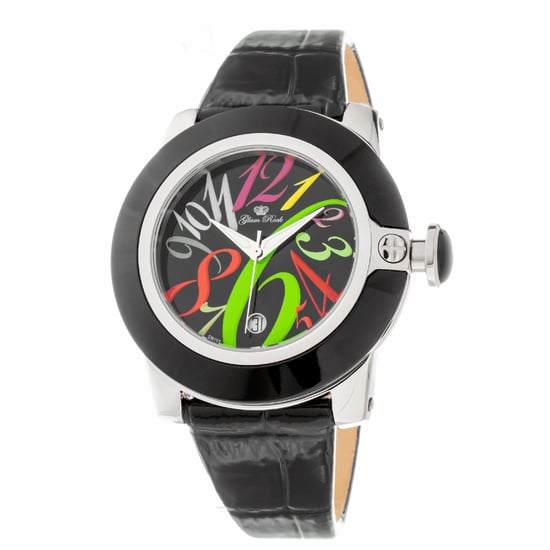 Glam Rock Reloj de mujer Cuarzo plata negro - Image 1