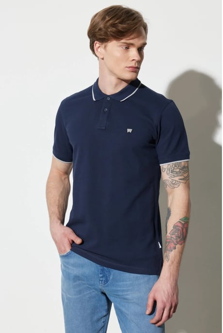 GB - Wrangler - polo shirt navy - Image 1