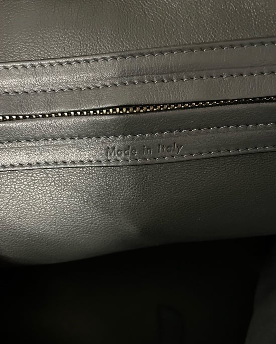 Celine Luggage Phantom Medium Bag in Black Suede - Image 5