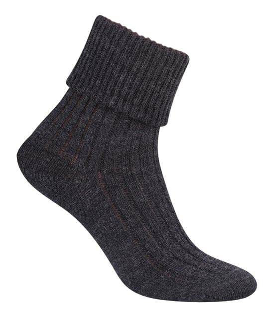 Calcetines de lana para mujer | Steven | Super Soft Cosy Lounge Sleep Socks - Charcoal - Image 2