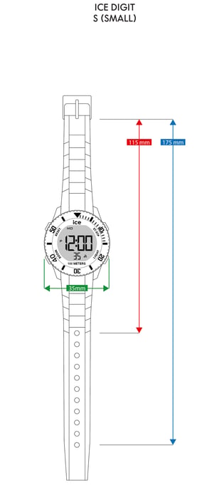 Reloj Ice Watch Ice Digit - Reloj Infantil Rojo con Dorado 021620 - Image 5