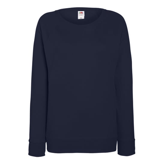 Fruit OF The Loom Ladies Fitted Lightweight Raglan Sweatshirt (240 GSM) (Deep Navy) - Image 1
