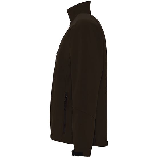SOLS Mens Relax Soft Shell Jacket (Breathable, Windproof And Water Resistant) (Dark Chocolate) - Image 3