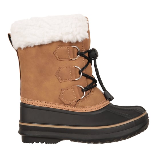 Mountain Warehouse Toddler Adaptive Lace Up Snow Boots (Brown)