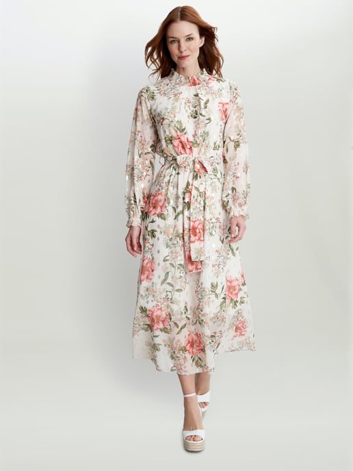 Jodette Shirred Neck Dress