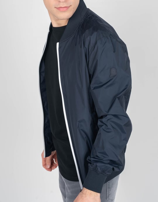Invicta Chaqueta Bomber del hombre Blanco, azul oscuro - Image 5