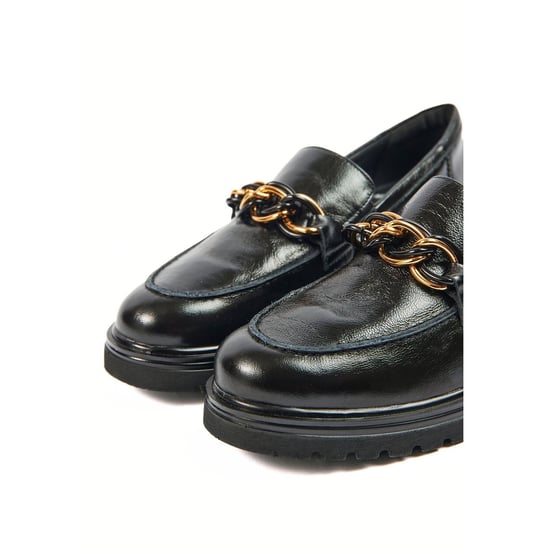 Pod Tate Faux Leather Women's Black Loafers - Image 5