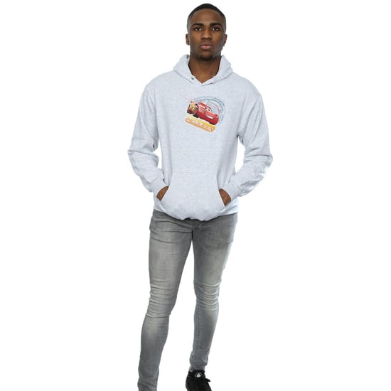 Disney Mens Cars Lightning McQueen Hoodie (Sports Grey) - Image 4