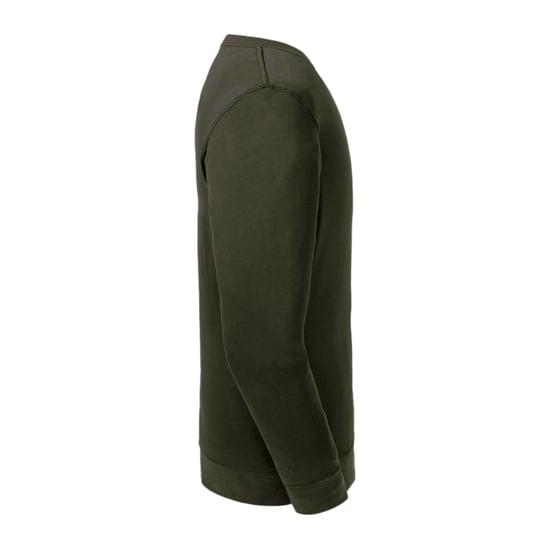 Russell Adults Unisex Pure Organic Reversible Sweatshirt (Dark Olive) - Image 3