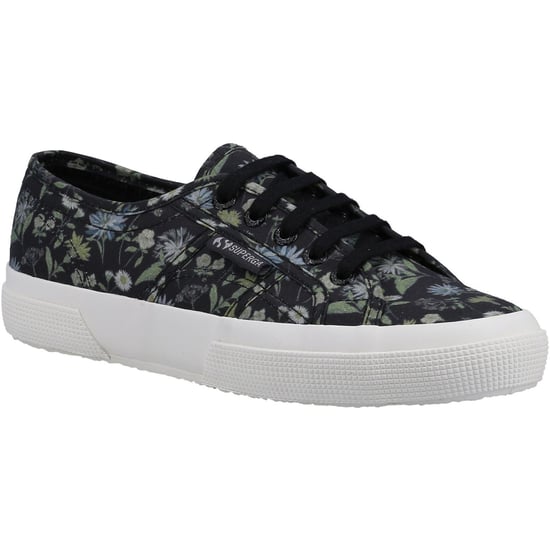Superga 2750 Floral Print Cotton Women's Dark Grey/Floral Print Trainers - Image 1